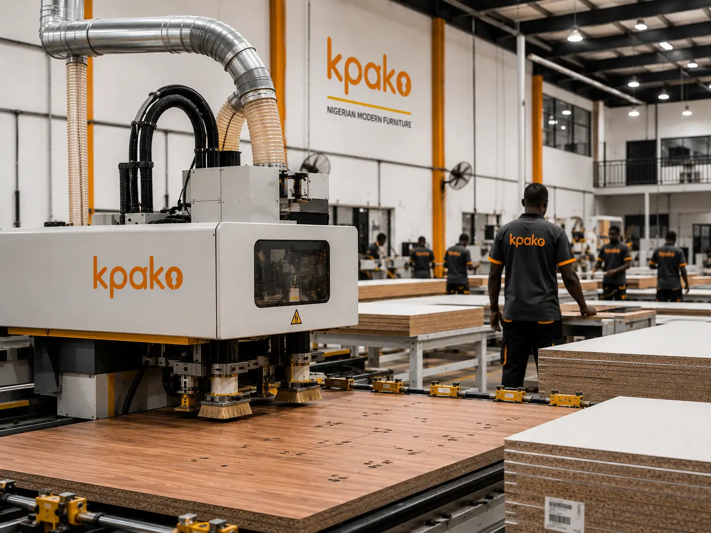 KPAKO modern furniture manufacturing facility
